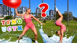 Acro Gymnastics Water Balloon Challenge