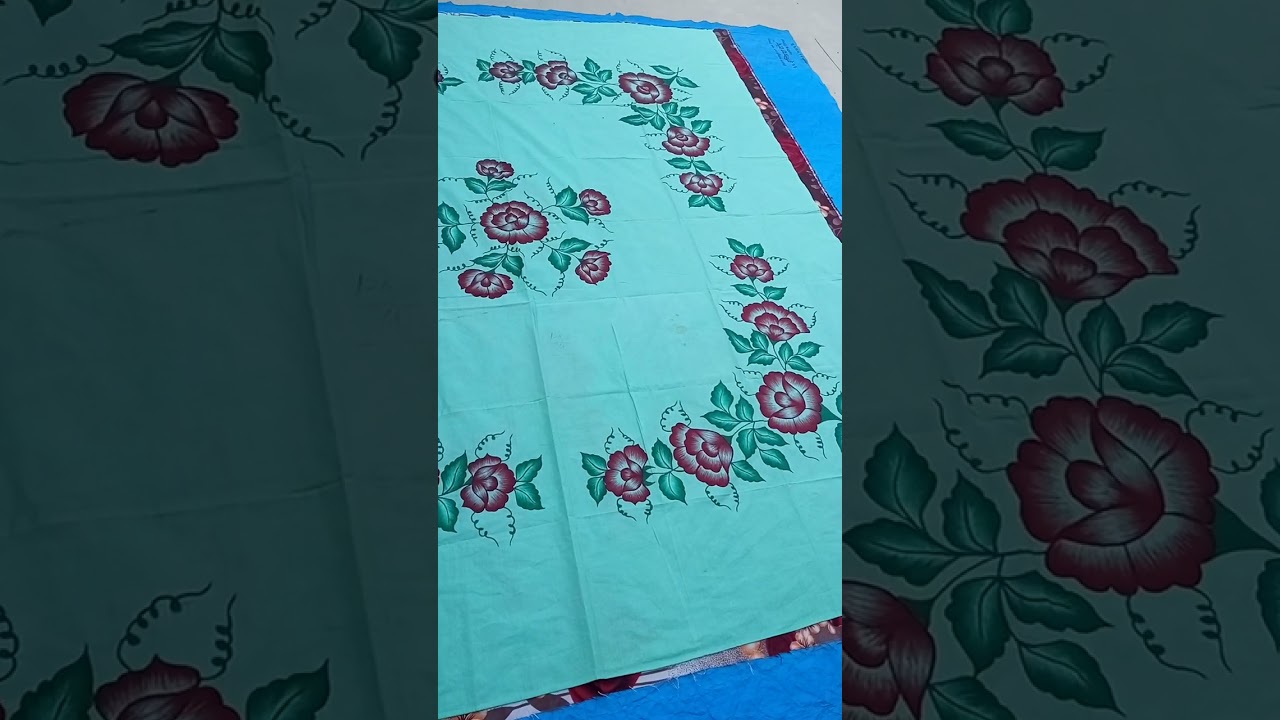 new bedsheet 🌹painting🎨 design🌹🌹