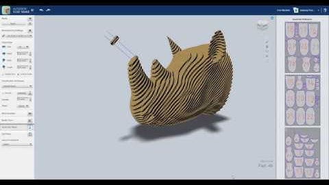 Autodesk 123D Make Stacked Slices Rhino for Laser Cut