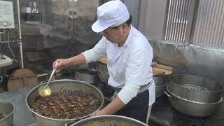 古河市で伝統のフナの甘露煮作り　最盛期