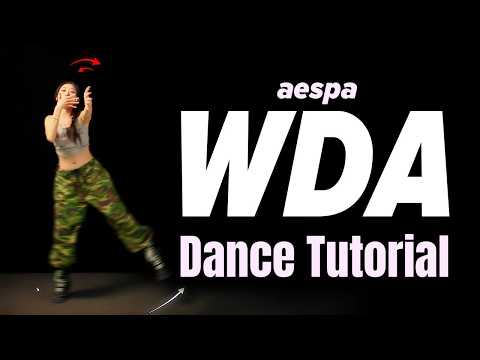 aespa 에스파 - WDA (Whole Different Animal) Dance Tutorial - Practice | Mirrored + Half-Speed