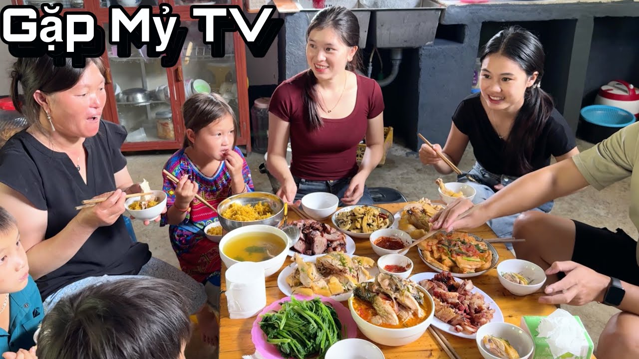 Cô Gái Lào Lần Đầu Gặp Gỡ Mỷ Tv Học Hỏi Kiến Thức, Được Mỷ Chiêu Đãi Toàn Món Ngon, Xinh Còn Giỏi.