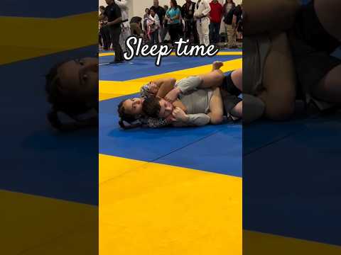 Jiujitsu Girl RNC Submission On Boy 