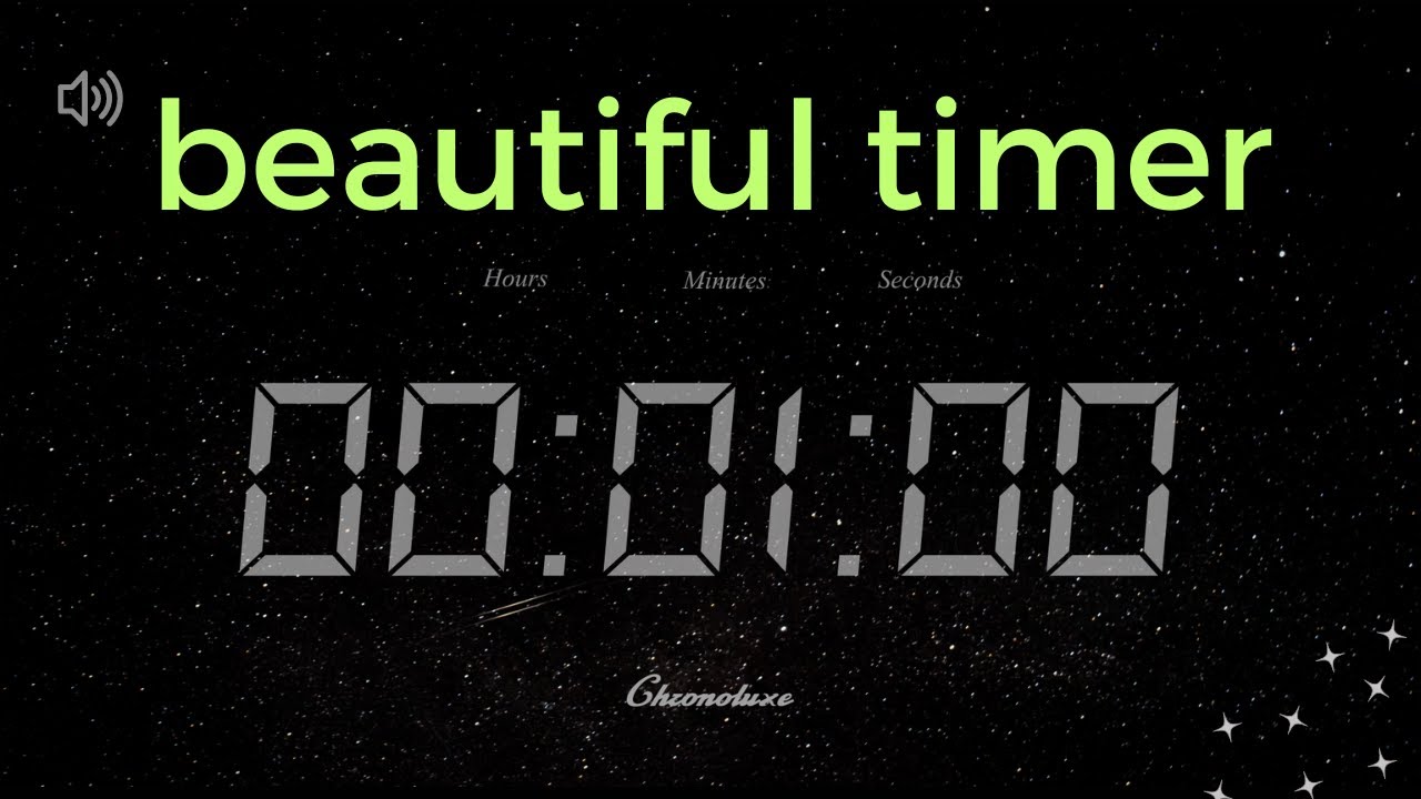 1-Minute Timer - Space Themed Relaxation