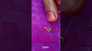 simple buttas design beginner aari work #beginneraariwork #buttasdesign #aariworkbyneena