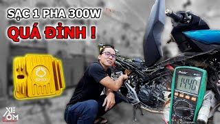 Nâng Cấp Sạc 1 Pha Hãng OMG OLight Công Suất 300W Tại Xe Ôm Workshop