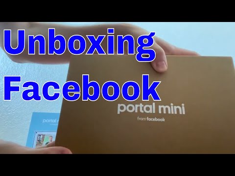 Facebook Portal Mini 8 Inch Unboxing White