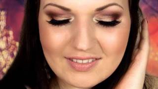 Golden Cranberry Holiday Makeup (Thanksgiving/Christmas)