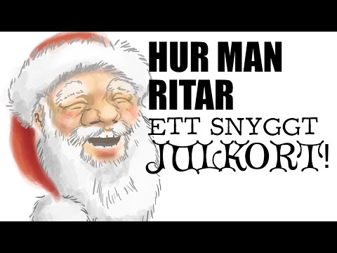 Video: Hur Man Ritar Ett Julkort