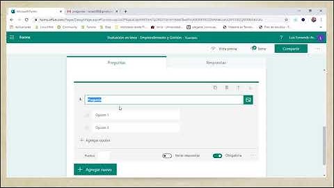 Creación de Evaluación en linea con Microsoft Forms