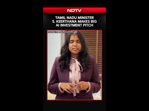 Tamil Nadu Minister S. Keerthana Makes Big AI Investment Pitch
