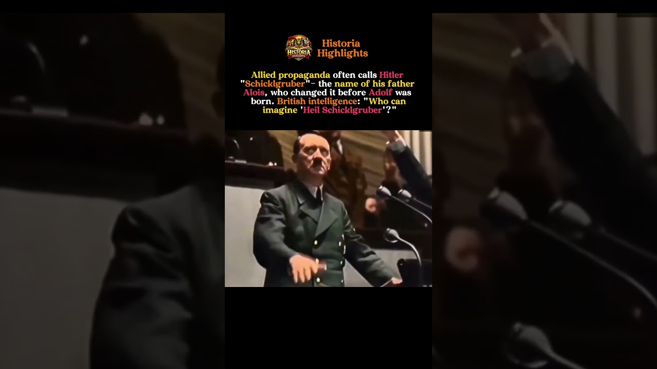 “Heil Schicklgruber?” – The Name Hitler Didn’t Keep