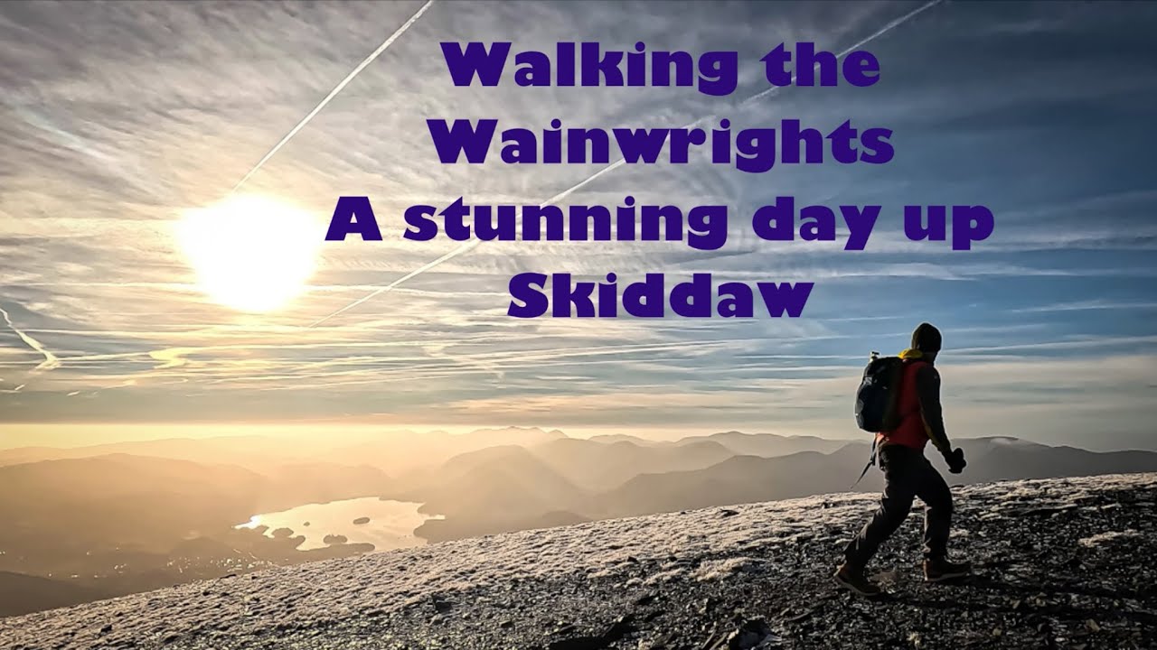 Photographing the Wainwrights. Walking Skiddaw in perfect winter light. 