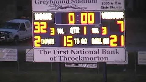 Week 1, 2013  Throckmorton 60  Santa Anna 13