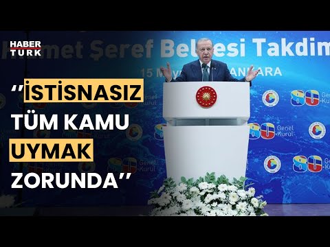 Cumhurbaşkanı Erdoğan: Tasarruf paketi sadece 3 yıllık bir hedef değil