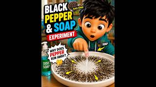 Why Does Pepper Run Away From Soap! 😱🧼 | Science Experiment for Kids #shorts