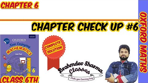 class 6 Oxford math solution | chapter check up 6 | fraction