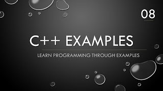 C++ Example 08 - Dice thrower with for loop