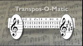 Transpos-O-Matic Music Sliderule
