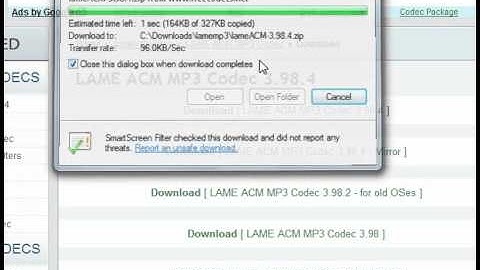 LAME MP3 ACM Codec for Windows 7 / 64-Bit