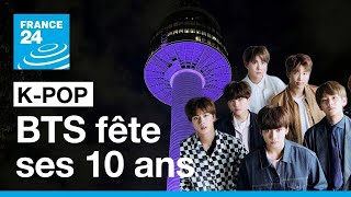 Le célèbre groupe de K-pop BTS fête ses 10 ans • FRANCE 24