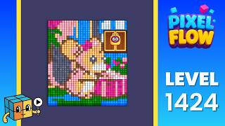 Pixel Flow Level 1424 Walkthrough Solution