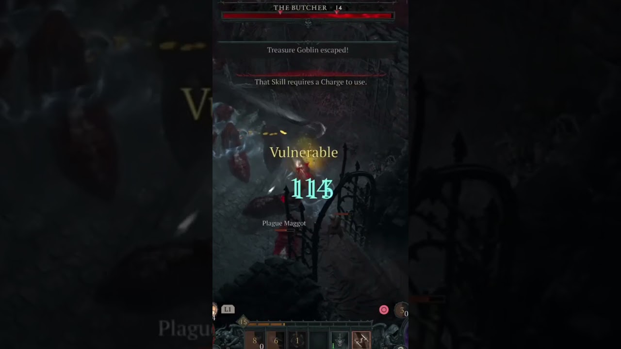 Meeting the Butcher in Diablo 4 Hardcore 