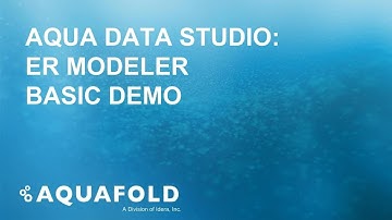 Aqua Data Studio - ER Modeler Basic Demo