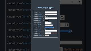 html input type    تعلم البرمجة من الصفر