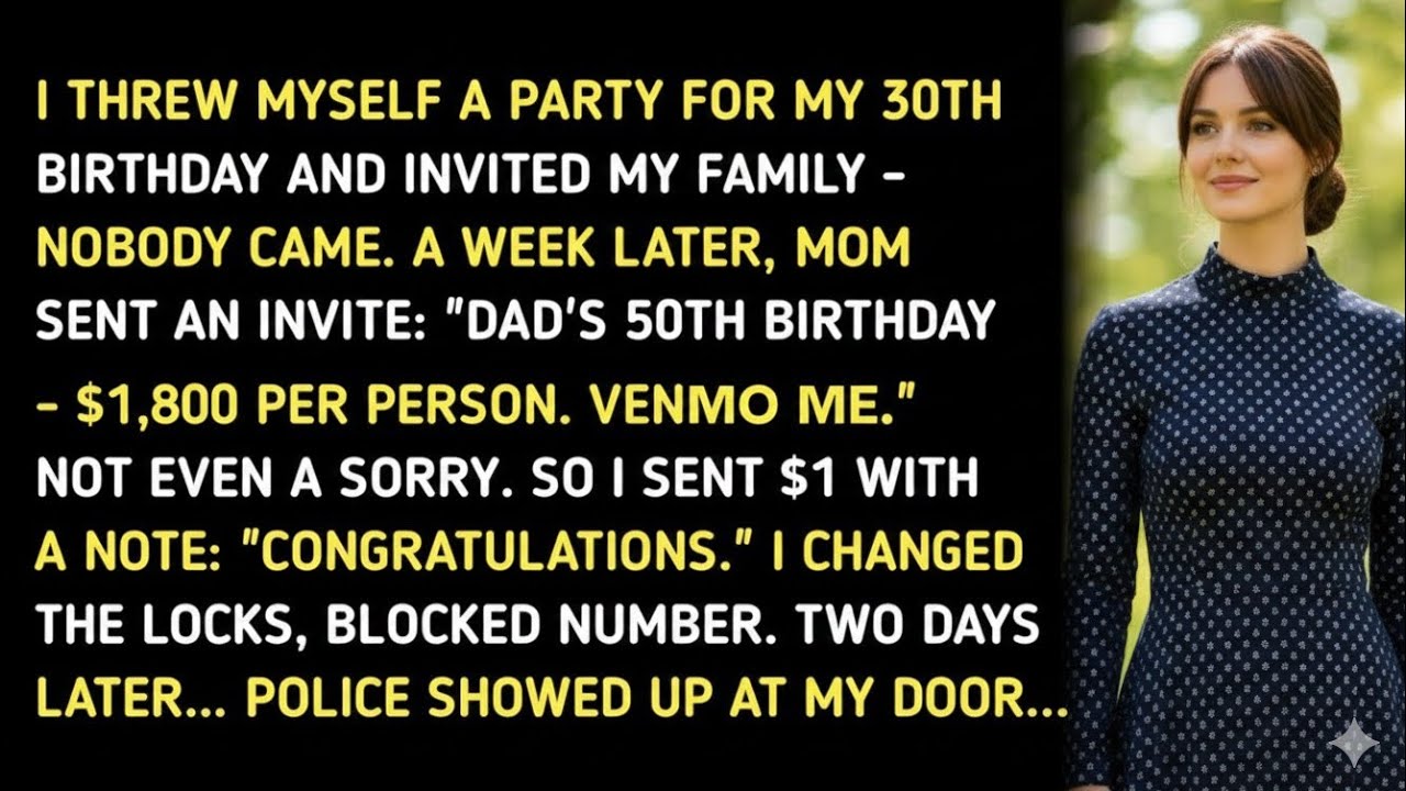 I THREW MYSELF A PARTY FOR MY 30TH BIRTHDAY AND INVITED MY FAMILY -NOBODY CAME. A WEEK LATER, MOM
