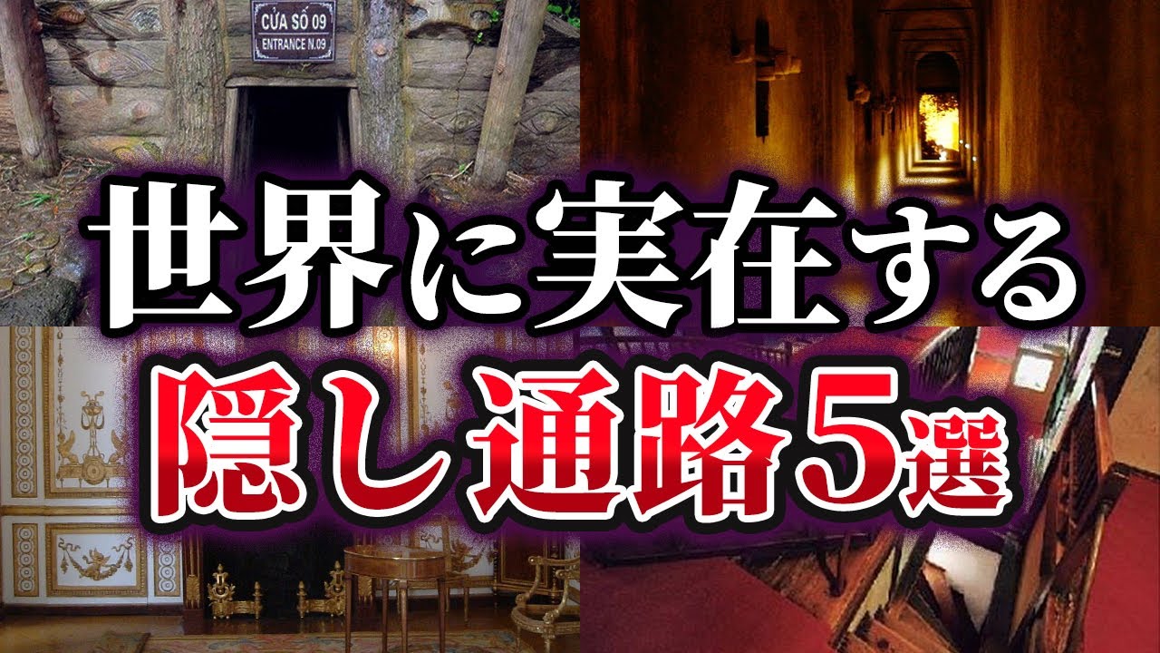 【ゆっくり解説】世界に実在する秘密の隠し通路5選