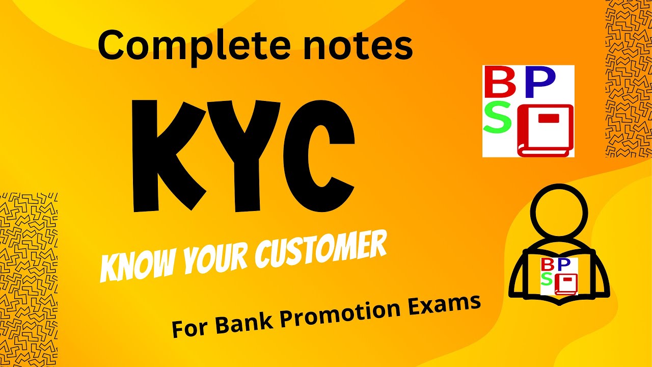 Know Your Customer KYC Notes for Bank Promotion Study #bankpromotion  #bankpromotionexams #rbi #kyc