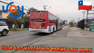 VIAJE 405 PFTV 92 RED VOY SANTIAGO MARCOPOLO TORINO LOW ENTRY