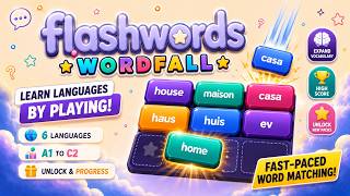 FlashWords: Wordfall – Official Gameplay Trailer | Language Learning Game