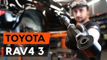 How to change rear suspension arm / rear control arm on TOYOTA RAV 4 3 (XA30) [TUTORIAL AUTODOC]
