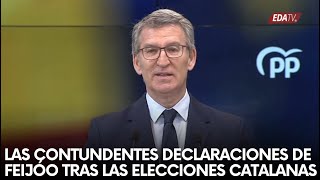 Las CONTUNDENTES DECLARACIONES de Feijóo tras las elecciones catalanas