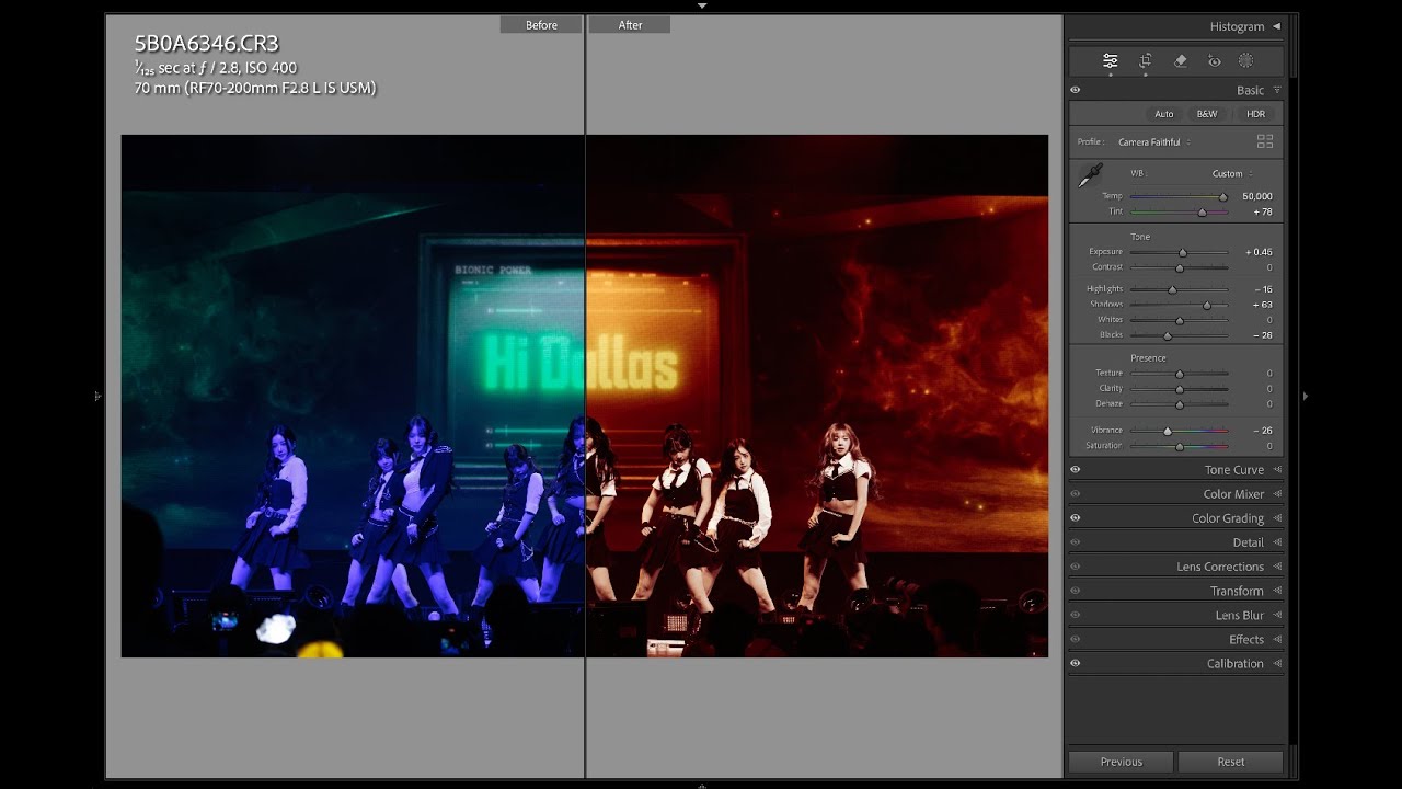 The Science Behind Color Correcting Concert Photos in Lightroom