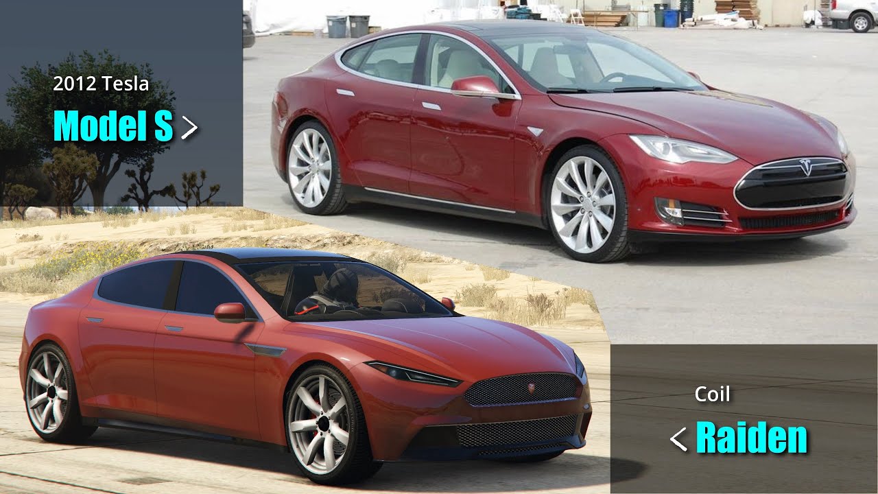 GTA V Electric cars vs Real life EVs | All Electric Vehicles