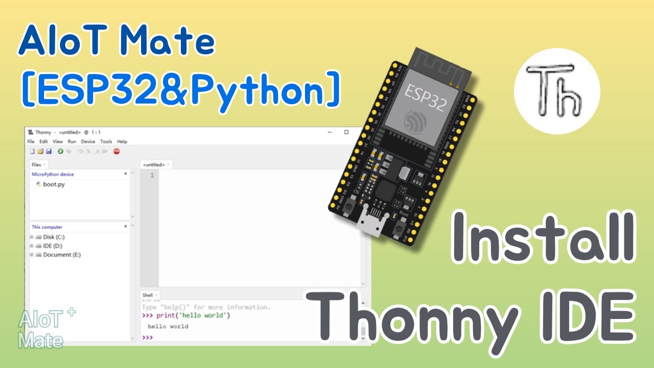 [ESP32&Python] Install Thonny IDE | MicroPython #0 (feat. 클로바더빙) - YouTube