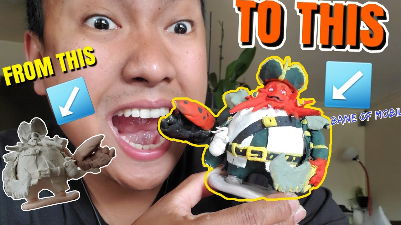 Tara mobile legend made out of airdry clay "bane" | mobile legend rehab