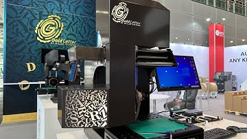 Hot foil stamping machine GL4 at Drupa 2024 exhibition at Messe Düsseldorf (Germany)