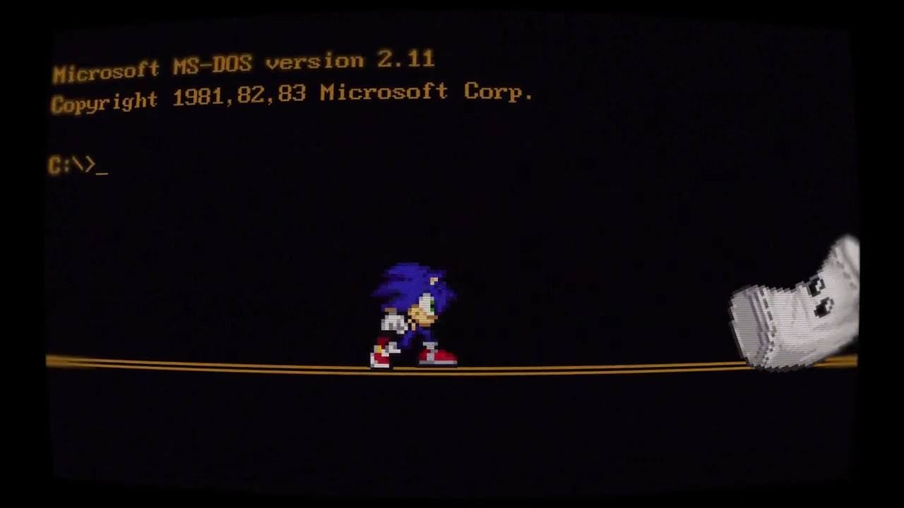 MS-DOS в Сонике брух, съёживаемся ❘ [Спрайт-Анимация]