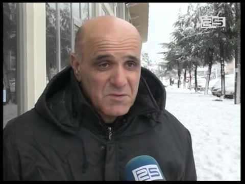 ბათუმის გამწვანების სამსახური ხეებს თოვლისგან  ათავისუფლებს