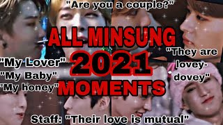 MINSUNG 2021 ALL moments🔥 Minsung Movie January-December analysis and compilation