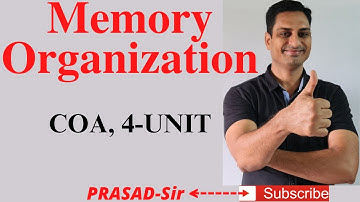 Memory Organization / #MemoryOrganization/#MemoryUnit/#COA/#CO/#R18/#PrasadSir/#PrasadCareerization