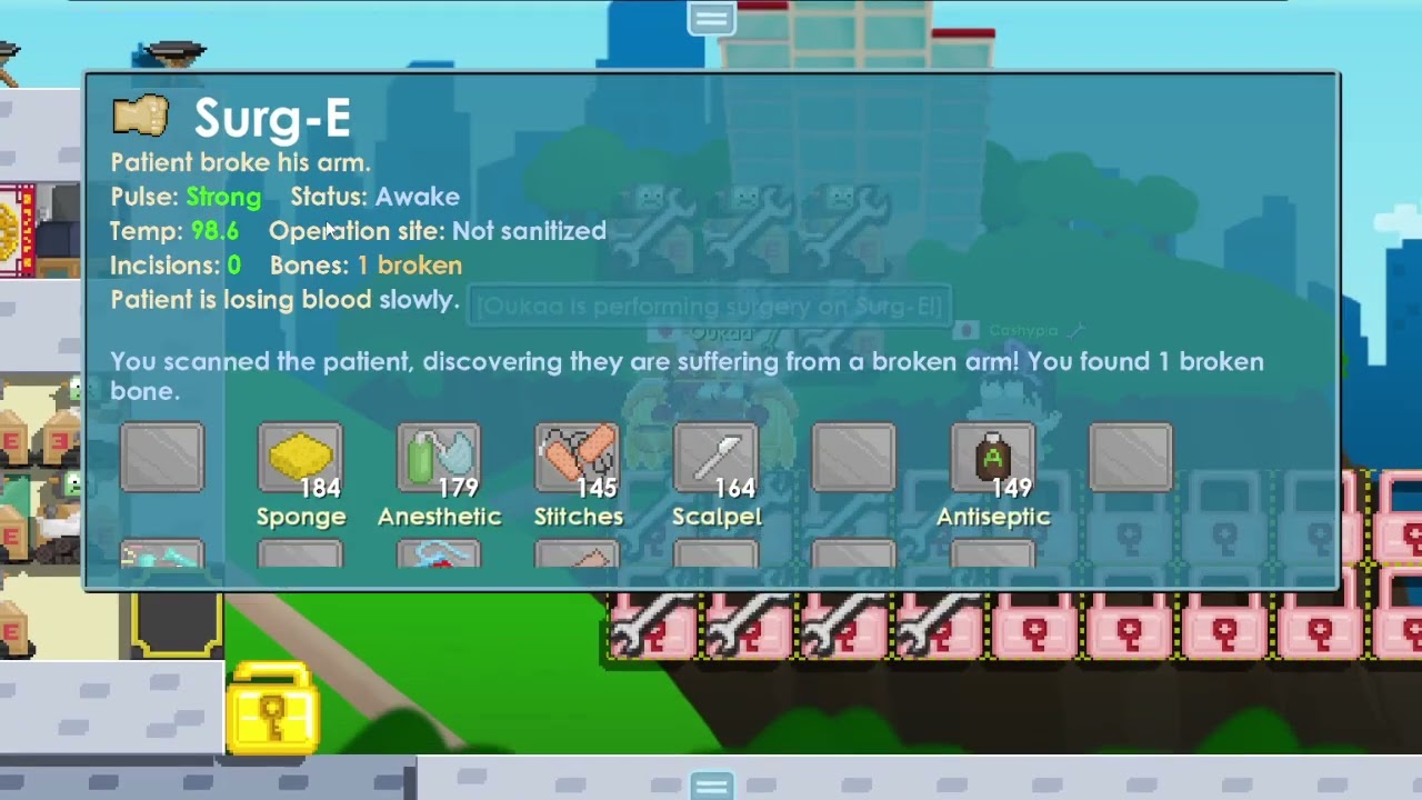 Broken Arm | Surgery tutorial Growtopia