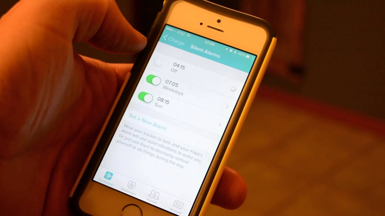 Trying To Set My Alarm On The Fitbit - Iphone App