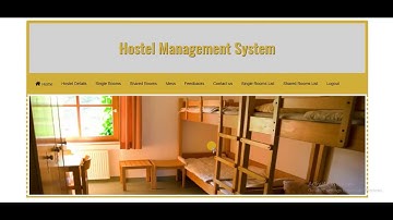 Hostel Manager | PHP | MySQL | Bootstrap |  JavaScript | jQuery
