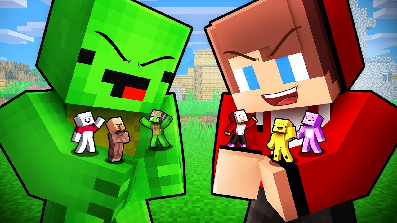 Mikey and JJ Shrunk All Friends in Minecraft (Maizen)