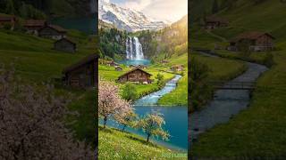 Peaceful Alpine Cottage with Cherry Blossoms  बिल्कुल! यहाँ आपके **रिलैक्सिंग नेचर वीडियो** के लिए